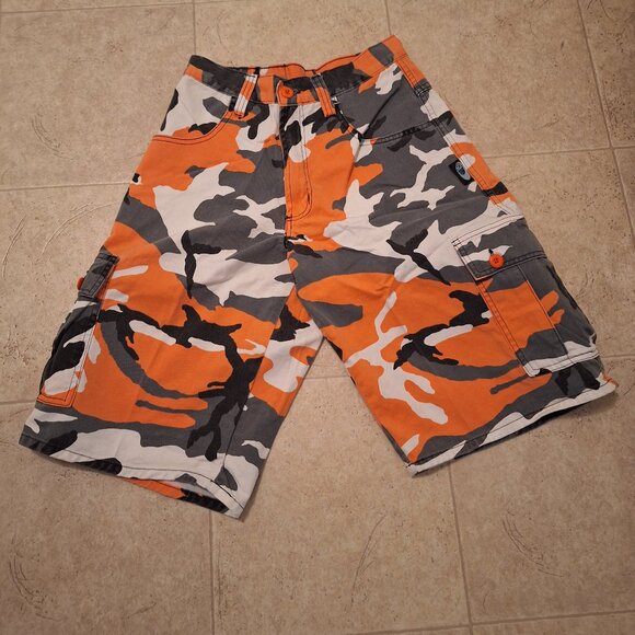 Interstate Orange Camo Shorts - Picture 1 of 5